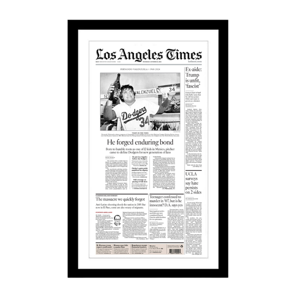 Fernando Valenzuela 10/24/24 Front Page Print