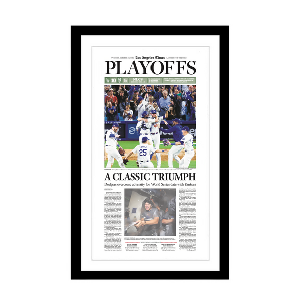 Dodgers Win NLCS 10/22/24 Page Print