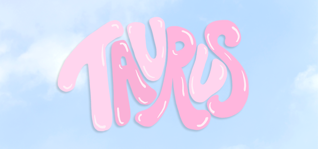 The word "Taurus" over a clouded background