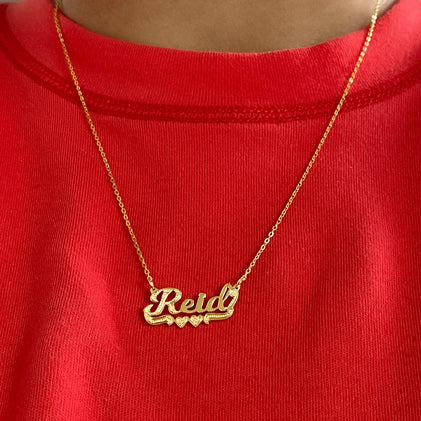 THE MINI CLASSIC NAMEPLATE NECKLACE