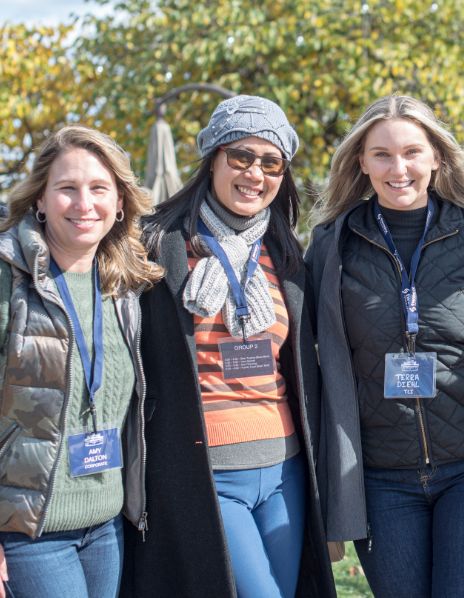 Three Women Posing for a Photo