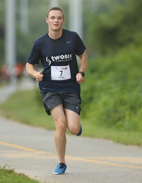 TST employee running