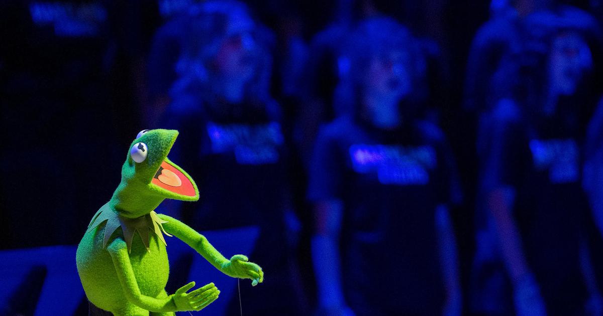 In UMD Visit, Kermit Makes a Rainbow Connection With Terps