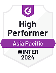 High Performer Asia Pacific Winter 2024 G2 Badge