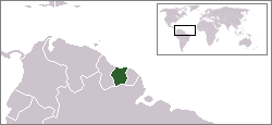 Suriname - Localizzazione