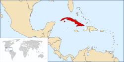 Localización de Cuba