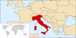 Italia - Localizzazione