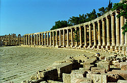 roma forumo en la urbo Ĵeraso