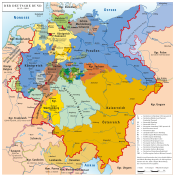 Map of the German Confederation