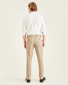 Back view of model wearing Timber Wolf Easy Khakis, Slim Fit.