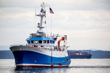 The RV Rachel Carson is a 72-foot vessel built for fisheries research in Scotland. It will carry UW students and researchers on regional trips out to sea.