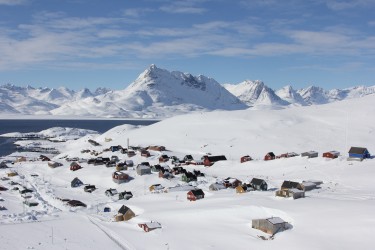 A Greenlandic community.