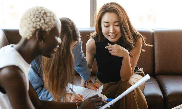 Students networking