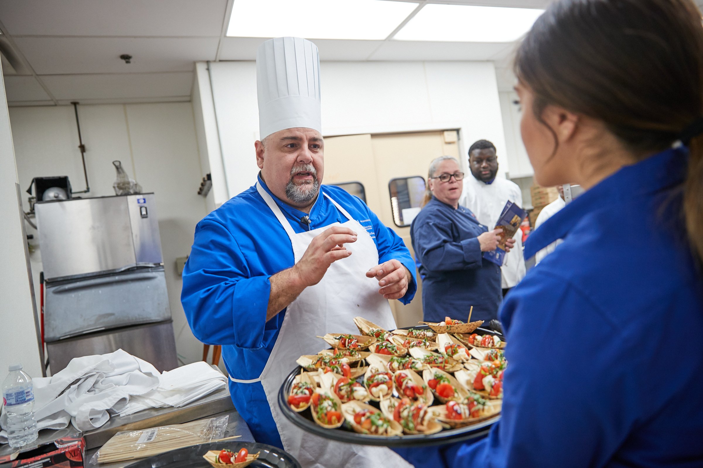 hospitality chef and staff