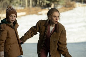 "FARGO" -- "The Tiger" -- Year 5, Episode 5 (Airs December 12)  Pictured (L-R):  Sienna King as Scotty Lyon, Juno Temple as Dorothy “Dot” Lyon.  CR: Michelle Faye/FX