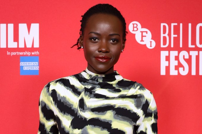 LONDON, ENGLAND - OCTOBER 14: Lupita Nyong'o poses before the Screen Talks event at the 68th BFI London Film Festival at the BFI Southbank on October 14, 2024 in London, England.