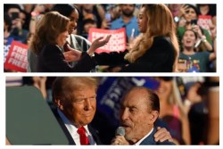 Kamala Harris and Beyonce; Donald Trump and Lee Greenwood campaign music songs