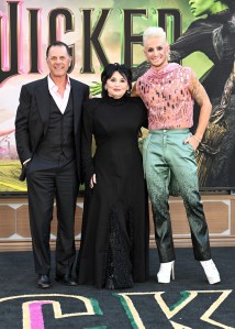 Edward Butera, Joan Grande, Frankie Grande at the "Wicked" Los Angeles Premiere at the Dorothy Chandler Pavilion on November 9, 2024 in Los Angeles, California.