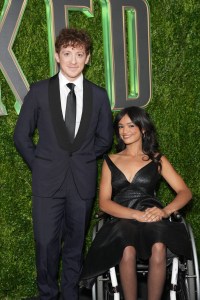 Ethan Slater, Marissa Bode at the “Wicked” New York Screening hosted by Anna Wintour at the Museum of Modern Art on November 14, 2024 in New York, New York.