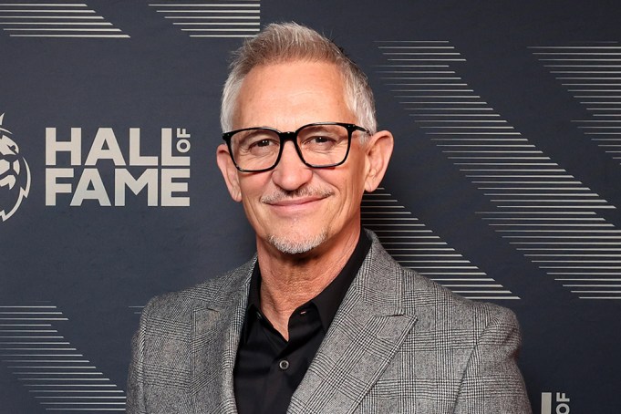 LONDON, ENGLAND - APRIL 23: Gary Lineker poses for a photo as he arrives ahead of the Premier League Hall of Fame 2024 Inductions event at HERE at Outernet on April 23, 2024 in London, England. (Photo by Tom Dulat/Getty Images for Premier League)