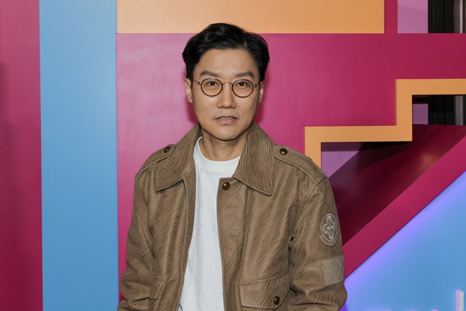 HOLLYWOOD, CALIFORNIA - NOVEMBER 03: Hwang Dong-hyuk attends Netflix's FYSEE Showcase Photocall for "Squid Game" Season 2 at TUDUM Theater on November 03, 2024 in Hollywood, California. (Photo by Kevin Winter/Getty Images)