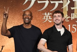 TOKYO, JAPAN - NOVEMBER 04: Paul Mescal, Denzel Washington, Connie Nielsen and Fred Hechinger attend a “Gladiator II” Japan Press Conference in association with the Tokyo International Film Festival (TIFF) at TOHO Cinemas Hibiya on November 4, 2024, in Tokyo, Japan. (Photo by Tomohiro Ohsumi/Getty Images for Paramount Pictures)