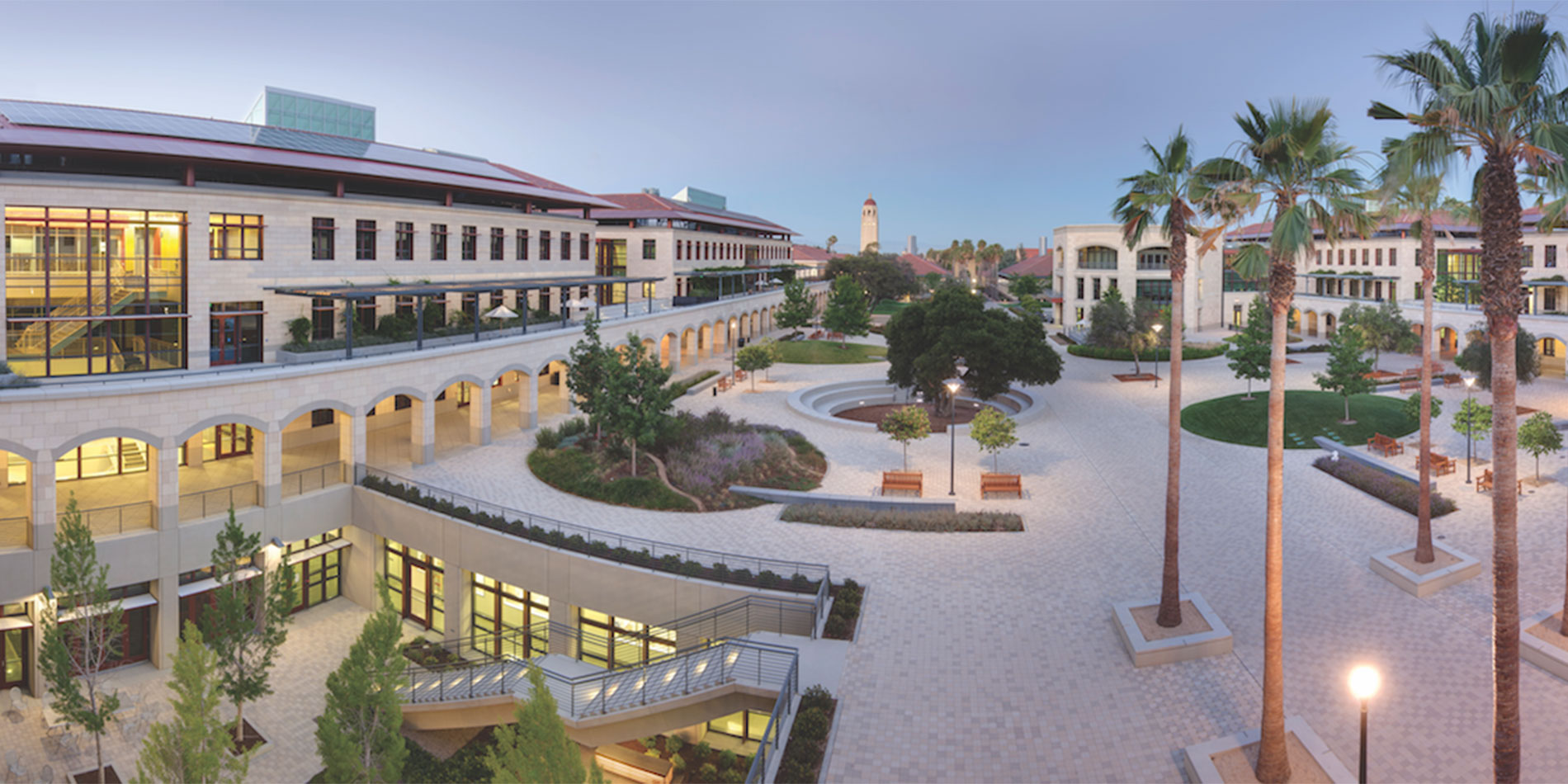 Overhead photo of Stanford's Science and Engineering Quad