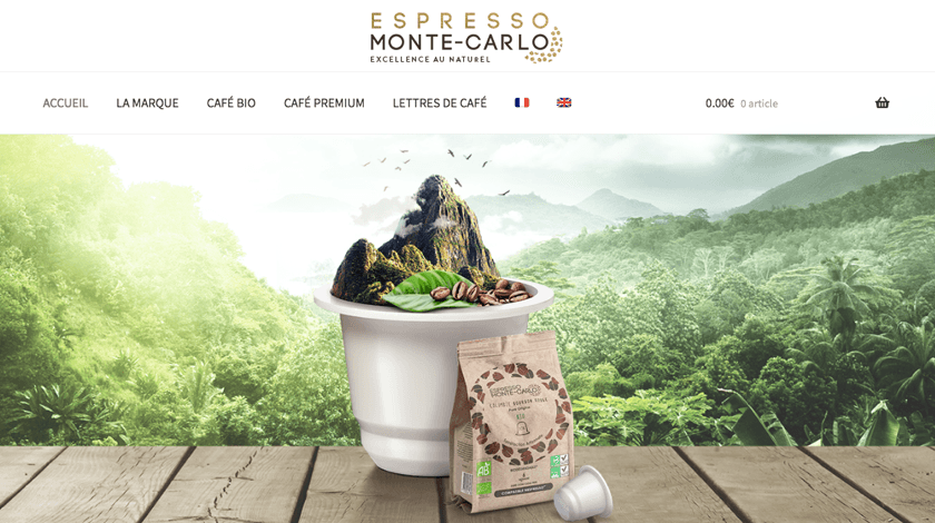 Espresso Monte-Carlo website created with Visual Composer