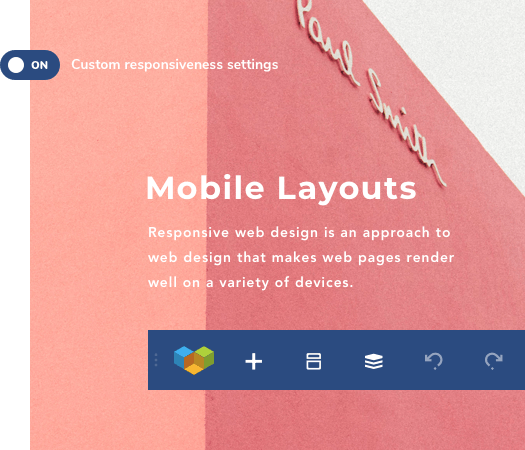 Adjust responsiveness with custom responsive controls of Visual Composer