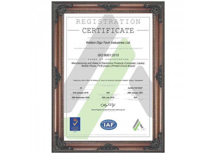 Walton Digi-Tech Industries Ltd Certificates