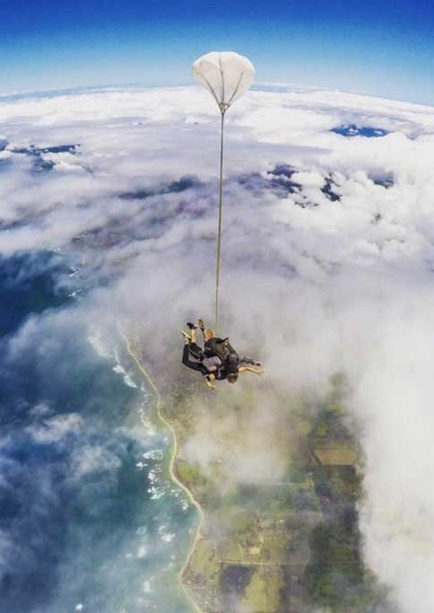 WCU Students Skydiving