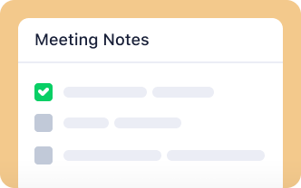 <h5>Actionable meeting notes<br></h5>