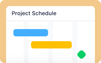 <h5>Project schedule<br></h5>