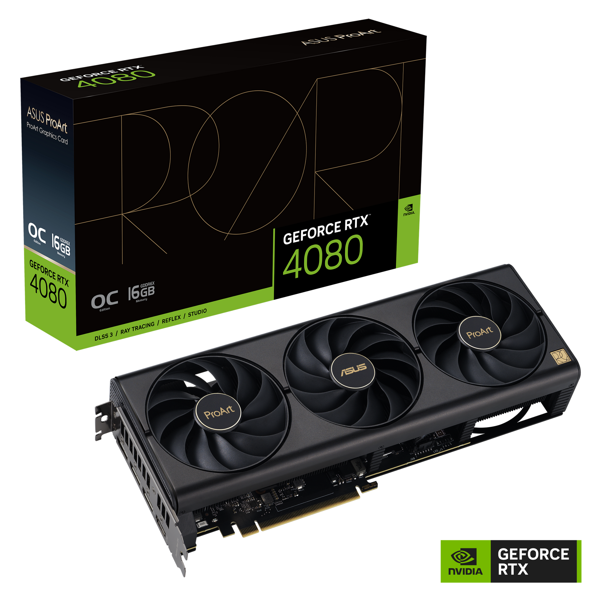 ASUS ProArt GeForce RTX 4080 OC Edition 16GB GDDR6X Gaming Grafikkarte