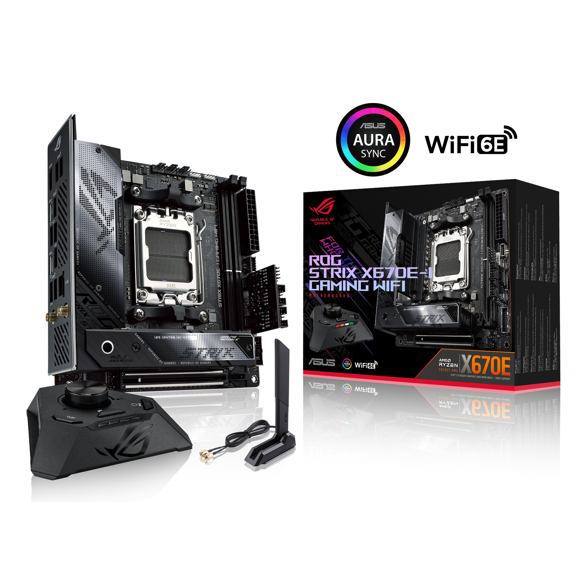 ASUS ROG STRIX X670E-I GAMING WIFI Motherboard Socket AMD AM5 