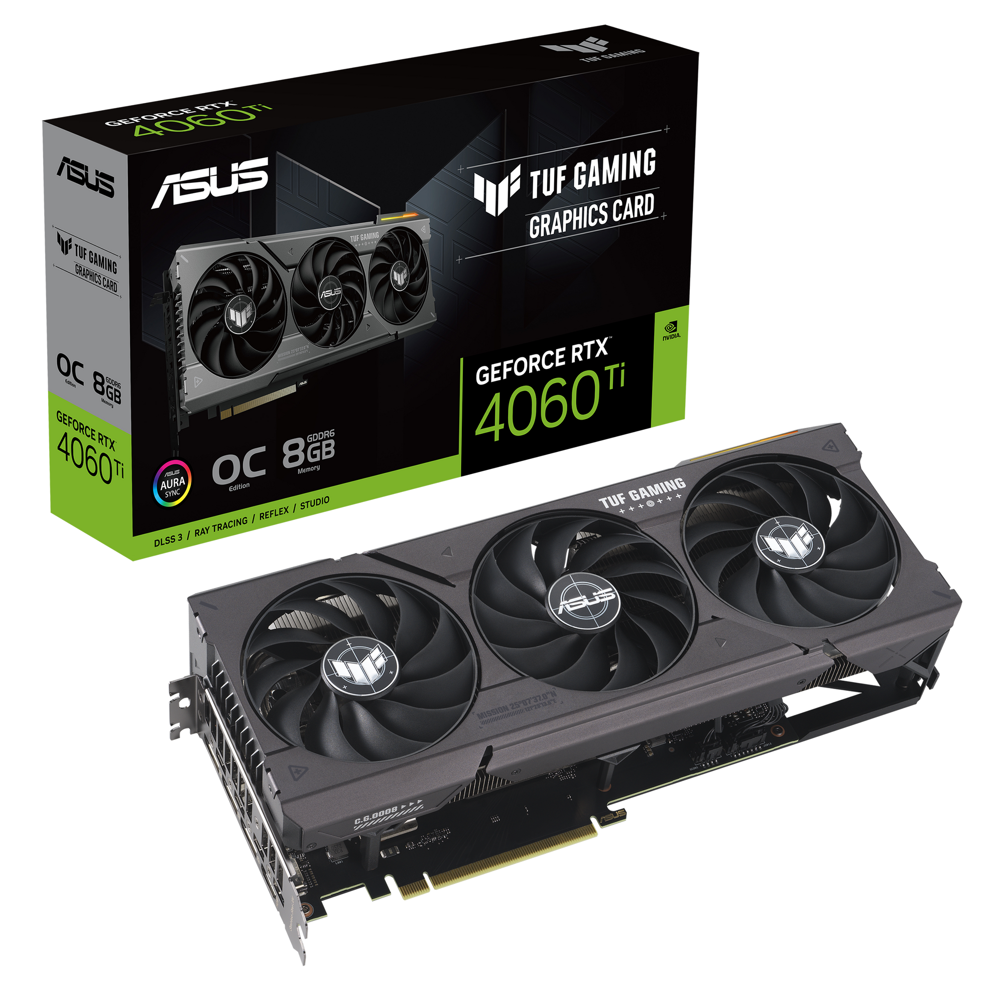 ASUS TUF Gaming GeForce RTX 4060 Ti 8GB GDDR6 OC Edition Gaming Grafikkarte