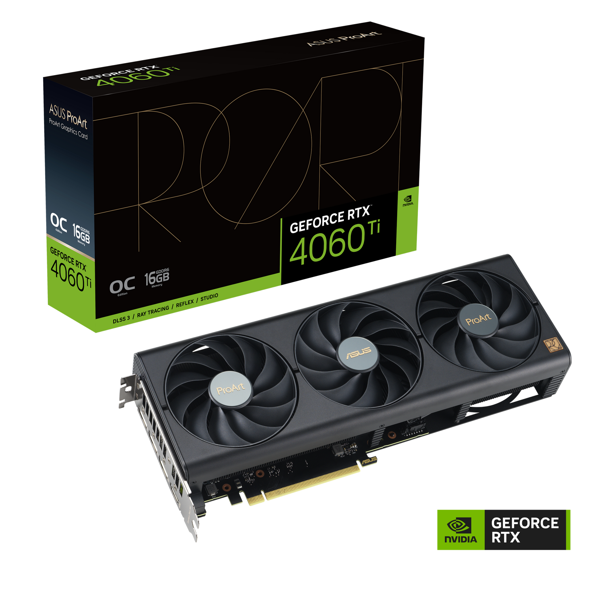 ASUS ProArt GeForce RTX 4060 Ti OC Edition 16GB GDDR6 Gaming Grafikkarte