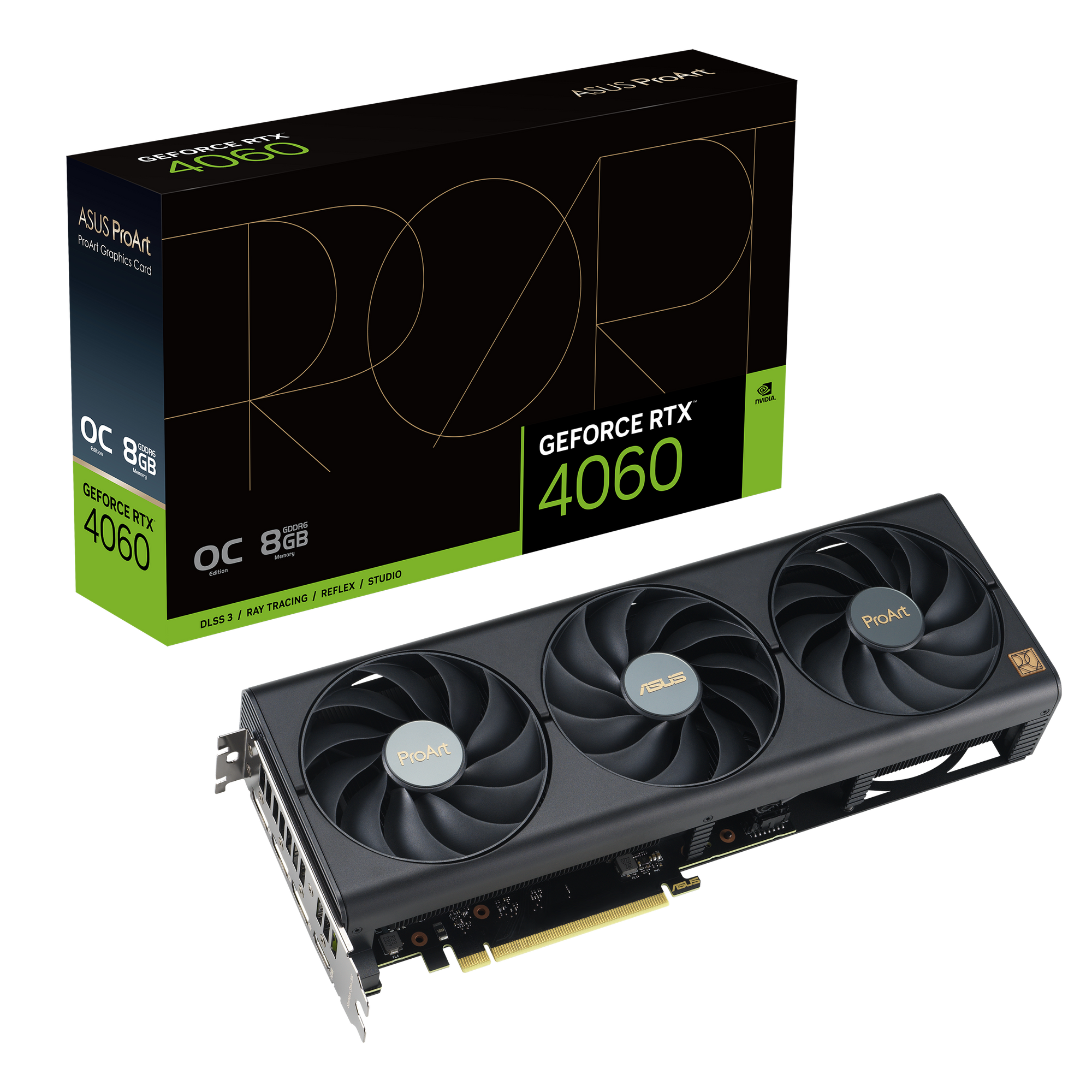 ASUS ProArt GeForce RTX 4060 OC Edition 8GB GDDR6 Gaming Grafikkarte