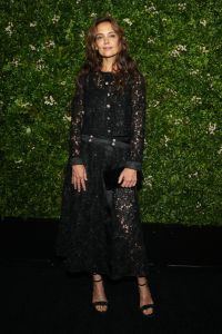 NEW YORK, NEW YORK - JUNE 10: Katie Holmes, wearing CHANEL, attends the CHANEL Tribeca Festival Artists Dinner at The Odeon on June 10, 2024 in New York City.  (Photo by Sean Zanni/WireImage)