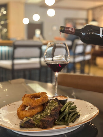 Chef Ben Lacy's Bavette Steak with Smoked Red Onion WIngs