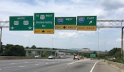 The Memorial Parkway/I-565 interchange in Huntsville. (Paul Gattis | pgattis@al.com)