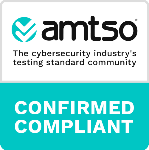 AMTSO confirmed compliant badge