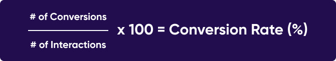 Conversion rate formula