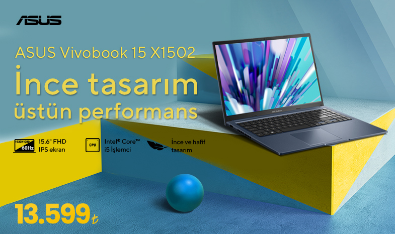 ASUS X1502 ASUS E-Store'da!