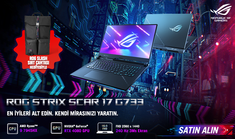 En iyileri alt edin. Kendi mirasınızı yaratın. ROG STRIX SCAR 17 G733 ASUS E-Store'da!