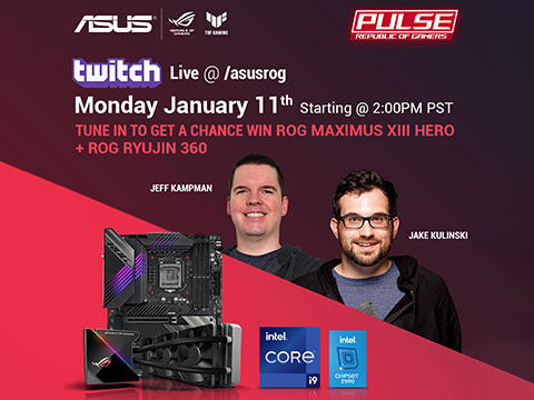 ASUS Z590 motherboards livestream