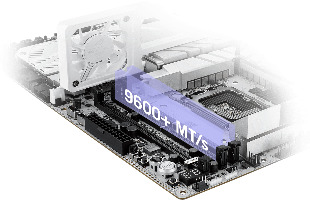 Illustration of DDR5 performance with ROG Maximus Z890 Apex