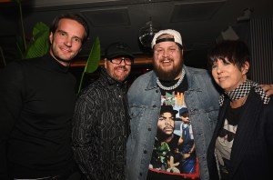 CEO of BMG Thomas Coesfeld, Desmond Child, Jelly Roll, and Diane Warren attend the 2024 BMG Pre-Grammy Party at Bar Lis on January 30, 2024 in Los Angeles, California.