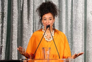 Corinne Bailey Rae at the Resonator Awards held at Beauty & Essex on January 30, 2024 in Los Angeles, California.