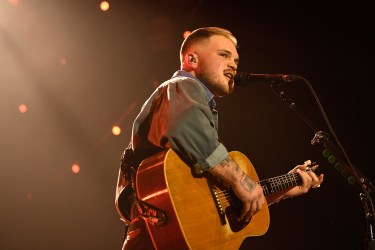 Zach Bryan performs at The Chelsea at The Cosmopolitan of Las Vegas on Feb. 9, 2024 in Las Vegas, Nevada.